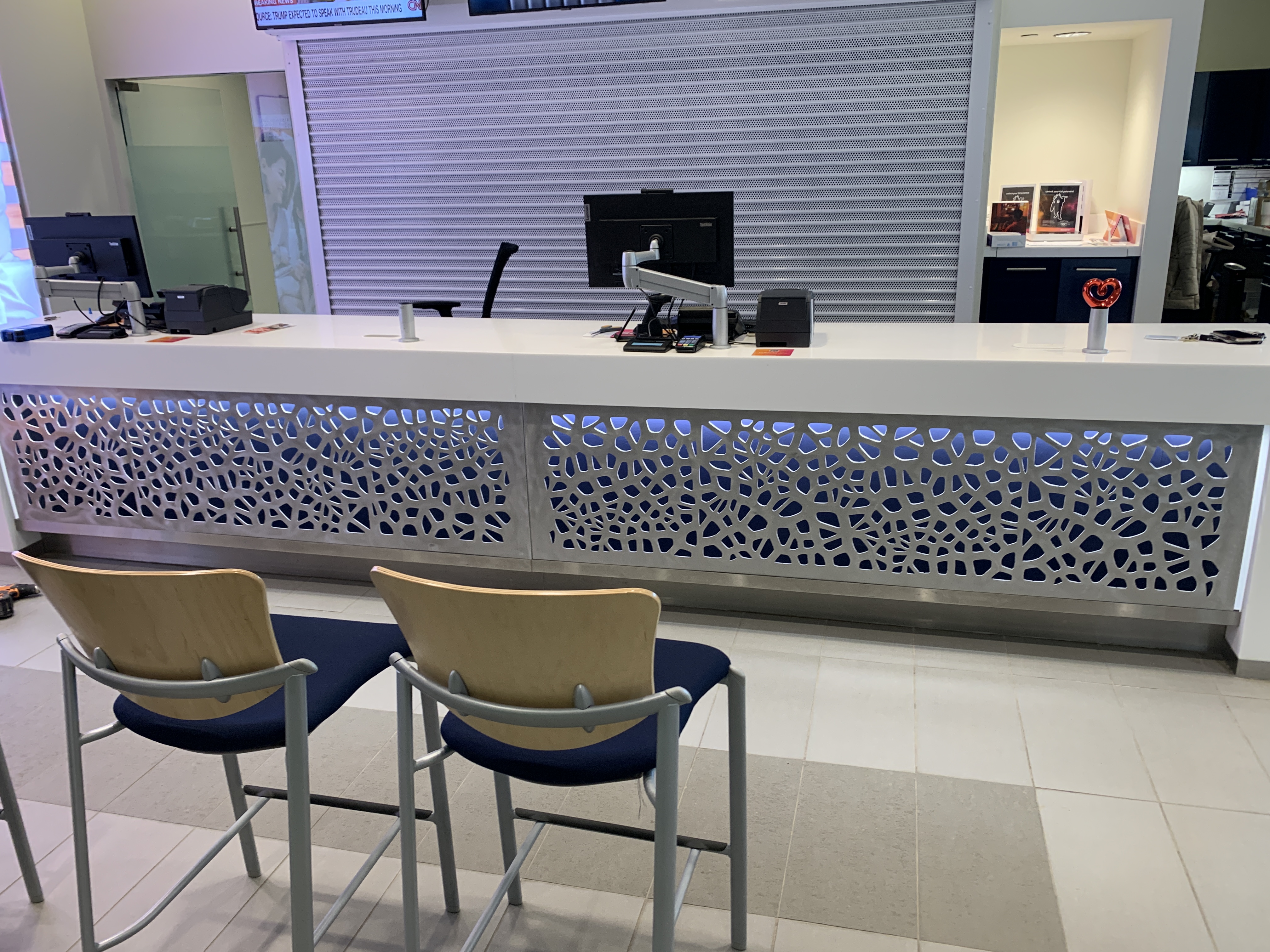 Mounted privacy screen